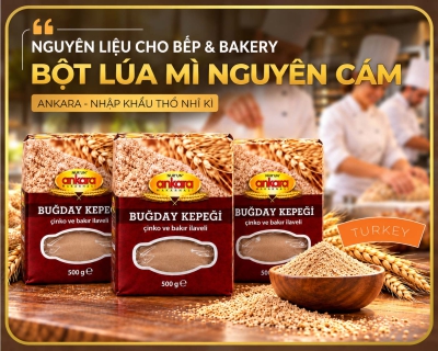Bột lúa mì nguyên cám Ankara 500g nhập khẩu từ Thổ Nhĩ Kỳ