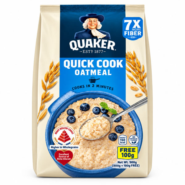YẾN MẠCH NGHIỀN QUAKER - INSTANT OATMEAL QUAKER 900g (BLUE)