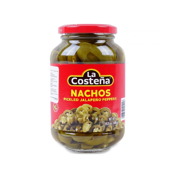 Ớt Lát Ngâm - Nacho Pickled Jalapeno Peppers (La Costena) 440g
