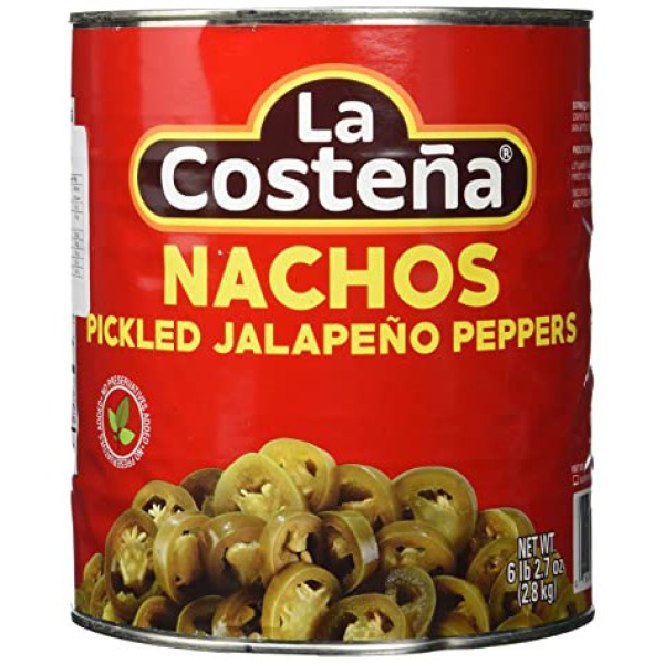 Ớt Lát Ngâm - Pickled Jalapeno Nacho Slices (La Costena) 2.8kg