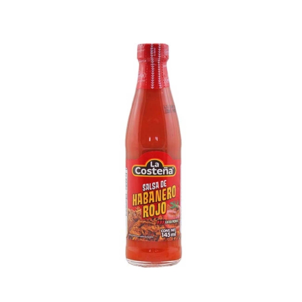 Red Habanero Pepper Sauce - Sốt Ớt Đỏ Habanero (La Costena) 145ml