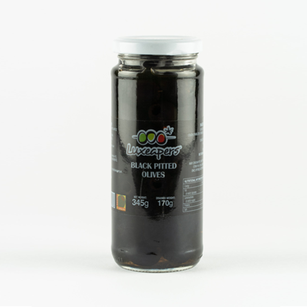 Olive Đen Nguyên Hạt - Whole Black Olive Luxeapers 340g