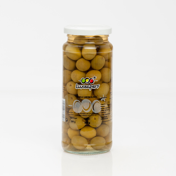 Olive Xanh Nguyên Hạt - Green Whole Olive Net 345gr