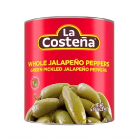 Ớt Xanh Ngâm Nguyên Quả - Green Pickled Jalapeno Peppers 2.8kg